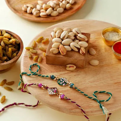 Rakhi With Dry Fruits