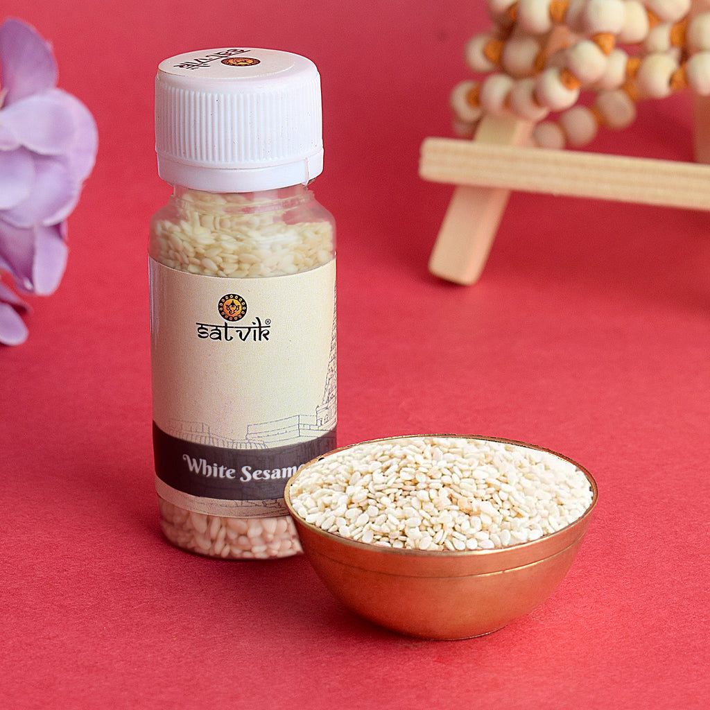 Buy White Sesame | Safed Till | Shop Online | Satvikstore.in.  White Sesame Seeds or Safed Til For Puja