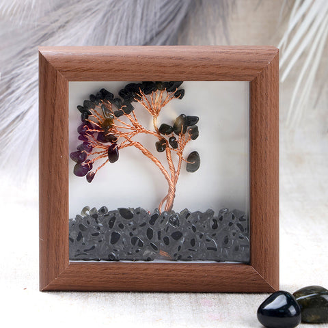 Black Onyx Tree with Frame