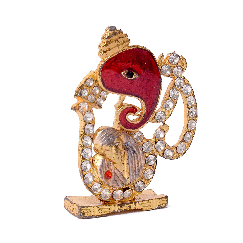 Om with Ganesh and Sai Baba Puja Store Online Pooja Items Online Puja Samagri Pooja Store near me www.satvikstore.in