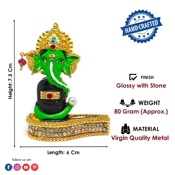 Ganesha with Shivalingam Puja Store Online Pooja Items Online Puja Samagri Pooja Store near me www.satvikstore.in