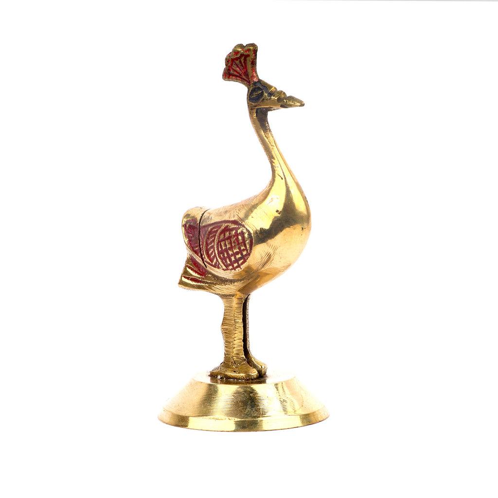 Elegant Brass Peacock Statue Puja Store Online Pooja Items Online Puja Samagri Pooja Store near me www.satvikstore.in