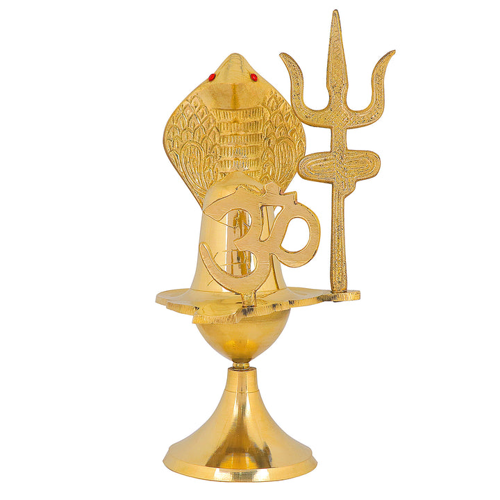 Charming Pure Brass Shivling (6.3 Inch) Puja Store Online Pooja Items Online Puja Samagri Pooja Store near me www.satvikstore.in