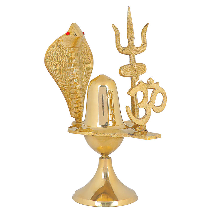 Charming Pure Brass Shivling (6.3 Inch) Puja Store Online Pooja Items Online Puja Samagri Pooja Store near me www.satvikstore.in