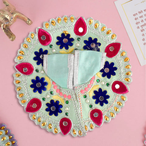 Gorgeous Embroidery Dress for Laddu Gopal Ji in Premium Fabric – India’s Largest Pooja Accessories Brand – www.satvikstore.in