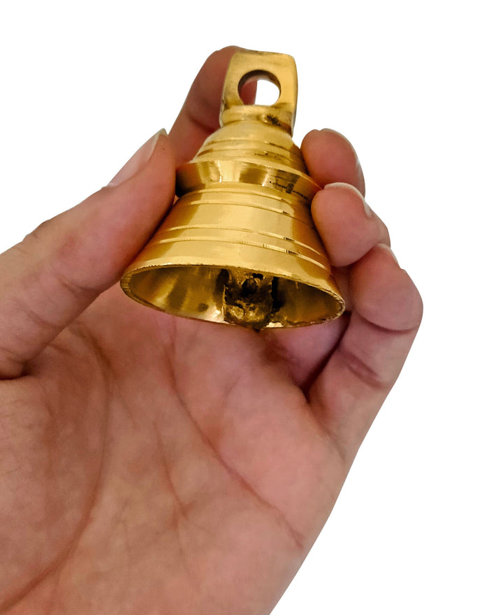 Brass Bell for Pooja Decoration (6 Pcs.) Puja Store Online Pooja Items Online Puja Samagri Pooja Store near me www.satvikstore.in