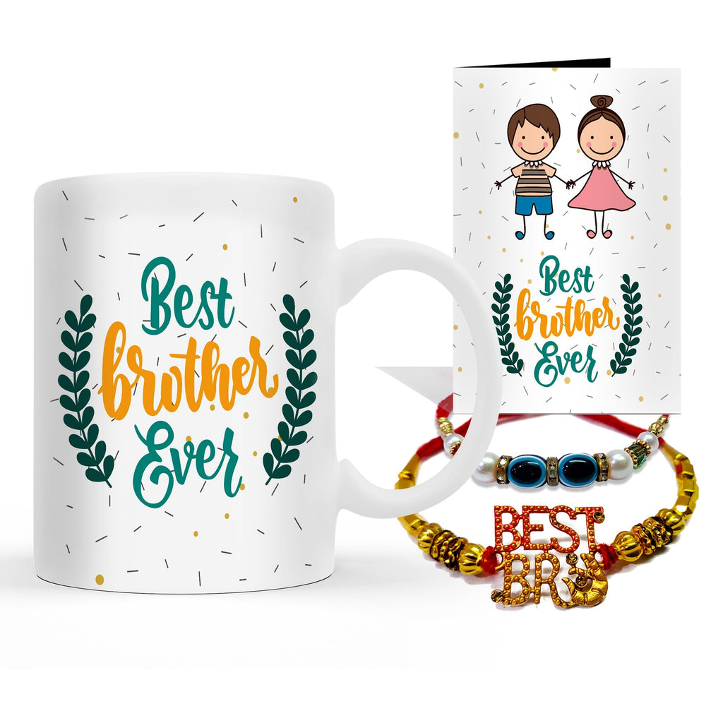 Rakhi with Mug Gift Combo Set Puja Store Online Pooja Items Online Puja Samagri Pooja Store near me www.satvikstore.in