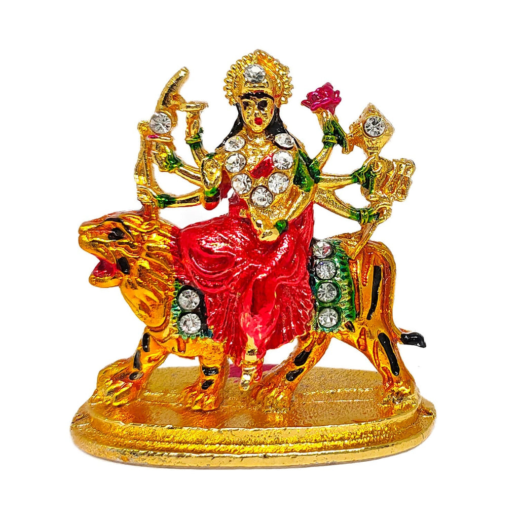 Metal Durga Idol Puja Store Online Pooja Items Online Puja Samagri Pooja Store near me www.satvikstore.in