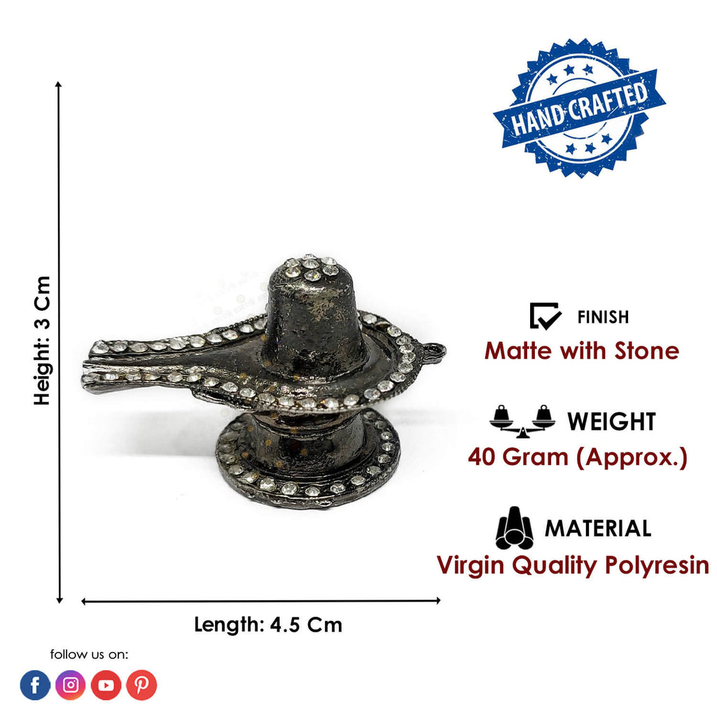 Stone Shivling for Car Dashboard Puja Store Online Pooja Items Online Puja Samagri Pooja Store near me www.satvikstore.in