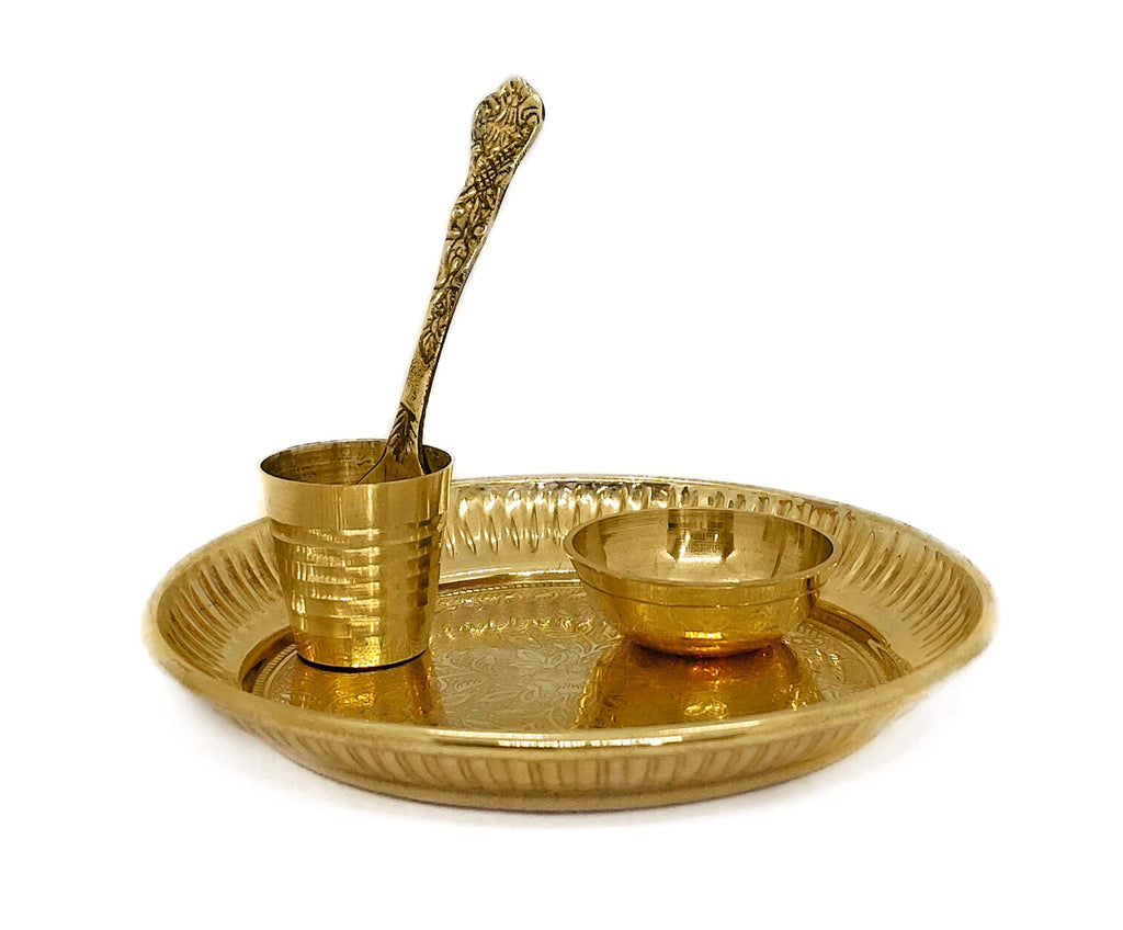 Laddu Gopal Pooja Bhog Thali Set (5 Inch) Puja Store Online Pooja Items Online Puja Samagri Pooja Store near me www.satvikstore.in