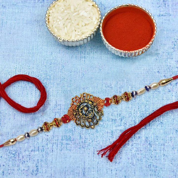 Rakhi with Mug Gift Combo Set Puja Store Online Pooja Items Online Puja Samagri Pooja Store near me www.satvikstore.in