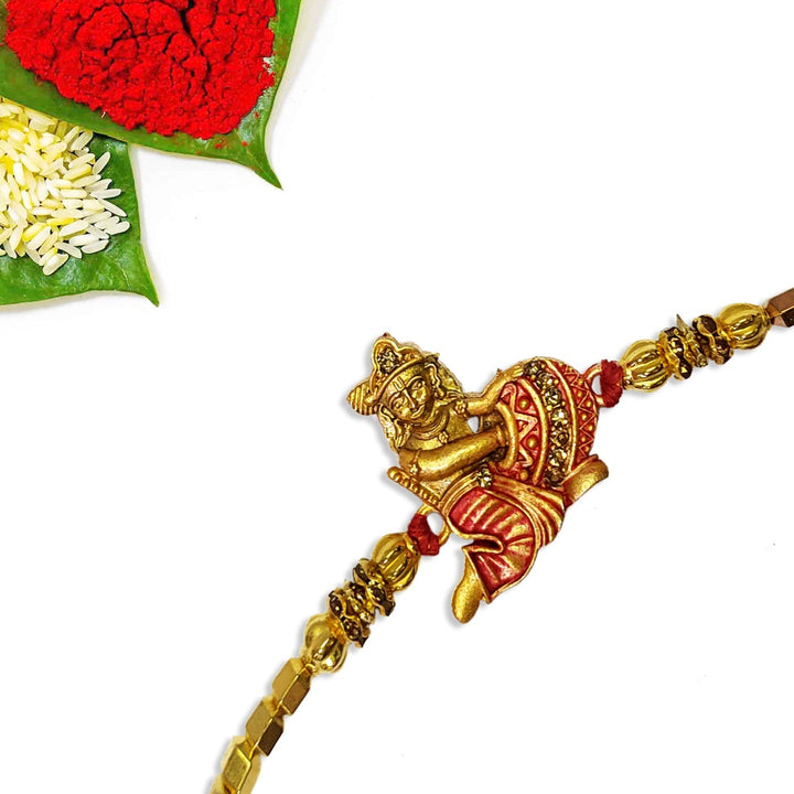 Rakhi with Tie Gift Combo Set Puja Store Online Pooja Items Online Puja Samagri Pooja Store near me www.satvikstore.in