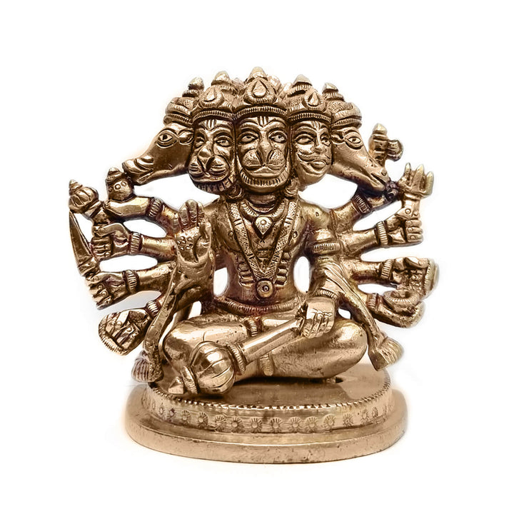 Brass Panchmukhi Hanuman Statue Puja Store Online Pooja Items Online Puja Samagri Pooja Store near me www.satvikstore.in