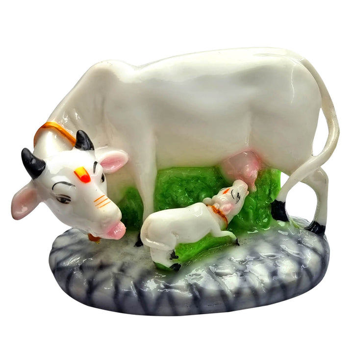 Kamdhenu Cow with Calf Idol (Large) Puja Store Online Pooja Items Online Puja Samagri Pooja Store near me www.satvikstore.in