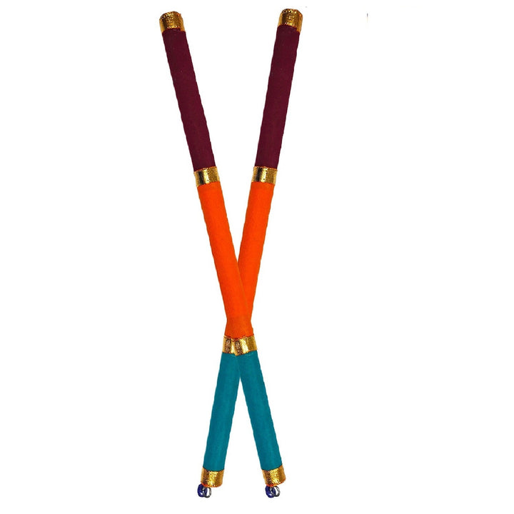 Valvet Dandiya Sticks For Garba Nights (1 Pair) Puja Store Online Pooja Items Online Puja Samagri Pooja Store near me www.satvikstore.in