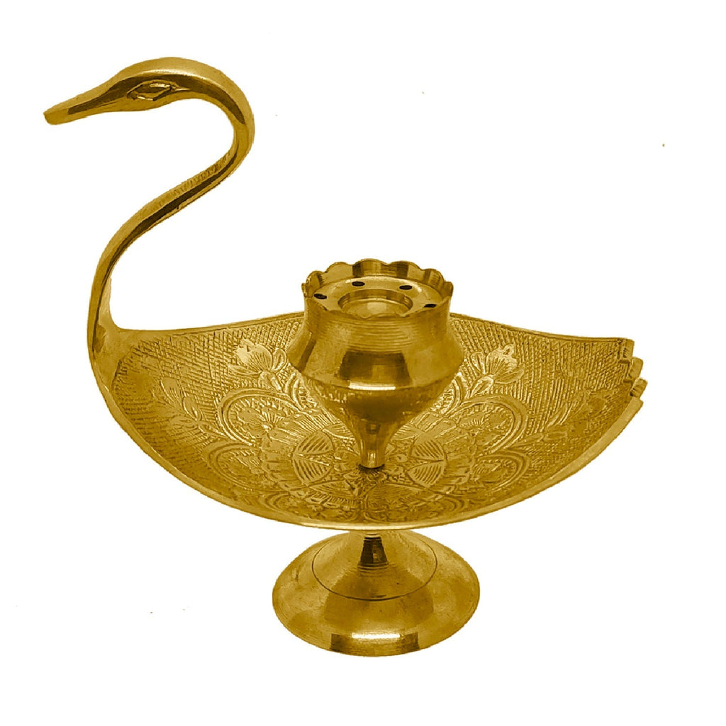 Pure Brass Swan Agarbatti Stick Stand Puja Store Online Pooja Items Online Puja Samagri Pooja Store near me www.satvikstore.in