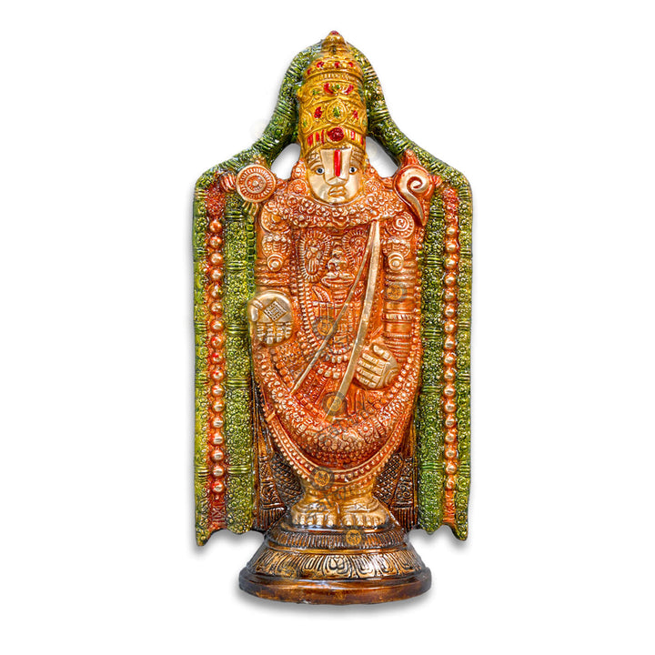 Brass Tirupati Balaji Idol Puja Store Online Pooja Items Online Puja Samagri Pooja Store near me www.satvikstore.in