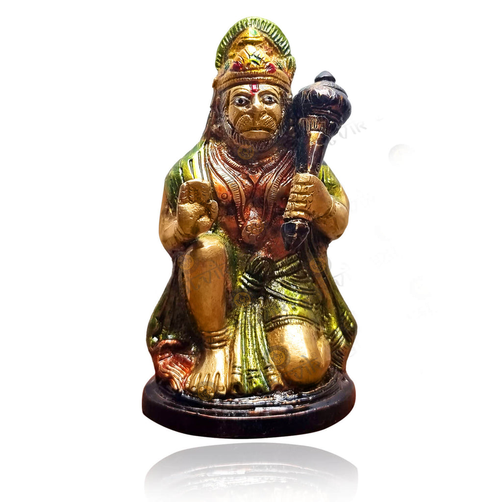 Brass Hanuman Statue Puja Store Online Pooja Items Online Puja Samagri Pooja Store near me www.satvikstore.in