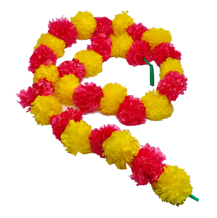 5 Feet Long Marigold Garland For Home Decoration Puja Store Online Pooja Items Online Puja Samagri Pooja Store near me www.satvikstore.in