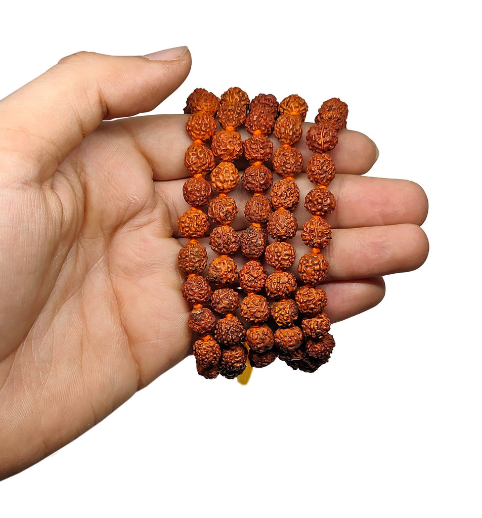 Panchmukhi Rudraksh Mala (108+1Beads) Puja Store Online Pooja Items Online Puja Samagri Pooja Store near me www.satvikstore.in