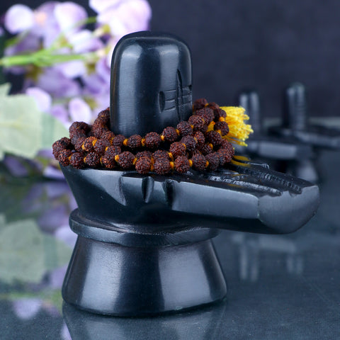 Black Stone Shivling (10cm) for Daily Worship – India’s Largest Pooja Accessories Brand – www.satvikstore.in