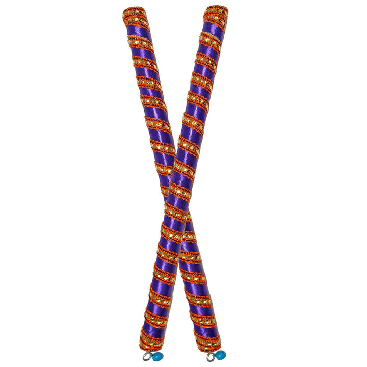 Wooden Dandiya Sticks For Garba Nights (1 Pair) Puja Store Online Pooja Items Online Puja Samagri Pooja Store near me www.satvikstore.in